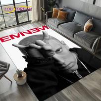 Reperis Eminem Tupac 2pac Hip-Hop Rap Dievas Kilimas Kilimėlis Svetainei Miegamajam Namų Sofos Dekoras, Plotinis Kilimėlis Neslystantis Grindų Kilimėlis 70x100cm( 27x39in )