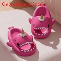 Ice Cream Shark Slippers For Men Women Summer Thick Sole Antislip Shock Absorption Comfortable 39 rožinė raudona spalva