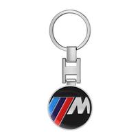 Metalinis 3D sportinis raktų pakabukas Raktų žiedas Automobilio emblema Raktų žiedų priedai BMW E90 E91 E92 E93 E60 F10 F07 E64 E63 M 50-mečiui M juoda