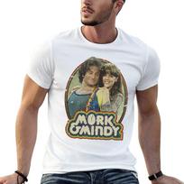 Mork Mindy 1978 Tshirt Anime T Shirts For Unisex T Shirts For Unisex Cotton Soft Graphic T Shirts For Unisex Tshirt M beige