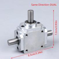 1:1 Transmission Gearbox 8Mm 20T Commutator Right Angle Spiral Bevel Gear Reduction Gearbox A2