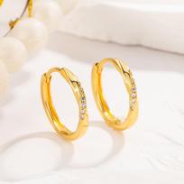 Trendy Twisted Mobius Hoop Earrings for Women - Sleek and Stylish Cold Style Design white