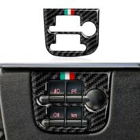 For Alfa Romeo 159 (2004-2011) Accessories, Car Center Console Gear Shift Panel,Steering Wheel Carbon Fiber Interior Stickers. style 5