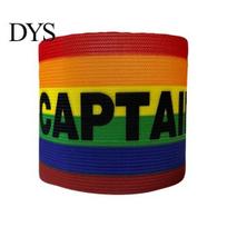 Sticky-resistant Armband Soccer Captain Outdoor Team Sports Player Band Breathable Adjustable Nylon Elastic for Football Rugby Basketball Leader įvairiaspalvis