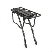 Cycle Rear Carrier Rack Aluminum Alloy Bike Cargo with FastRelease Removable Luggage black