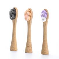 Electric Bamboo Toothbrush Head Daily Necessities Bamboo Toothbrush Replacement Head Electric Toothbrush Head Random Color beige