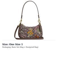 COACH Teri Leather Shoulder Bag Small Women's Dark Brown CDW65-IMPU7 One Size 1 gray