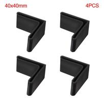 4PCS Slotted Angle Bar L Type Shelf Used For Triangle Iron Foot Cover Protective Rubber Sleeve Rubber Base Foot Pad