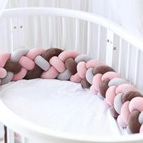 4 sruogų minkštas mazgas pagalvė dekoratyvinė kūdikių patalynė Pinta lovelė, apsauganti nuo susidūrimo buferio pagalvėlė 2.2 m