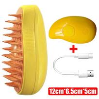 Steamy Dog Brush Spray Massage Cat Hair Comb Electric Floating Hair Removel For  Grooming Removing Tangled Hair Pet Bath Brush geltona