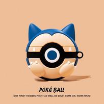 Poke Ball For Airpods Pro 2 dėklas, Mielas 3D animacinis anime dėklas Airpods Pro dėklui, Minkštas silikoninis ausinių dangtelis berniukams/vaikams for airpods pro blue