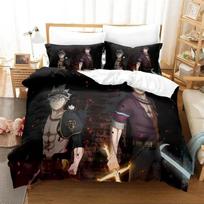 3D Spausdinti Anime Juodasis dobilas Lovos Patalynės Rinkinys prabangus lovos reikmenų rinkinys antklodės užvalkalas lovos pledų rinkinys prabangi gimtadienio dovana 70x133cm 2pcs