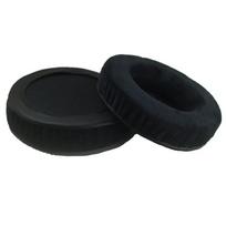 Atsarginis VELVET apvalus ausų pagalvėlių užvalkalas 60MM 65MM 70MM 75MM 80MM 85MM 90MM 95MM 100MM 105MM ausų kaušeliai ausų pagalvėlės ausinėms pilkas 80MM juoda