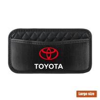 Odinė automobilio laikymo kišenė sėdynės atlošui/durims/centrinei konsolei, organizatorius skirtas Toyota TRD lipdukas RAV4 Avensis Yaris Reiz
