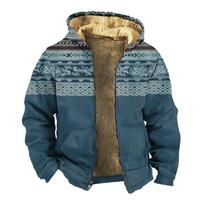 Vyriški žieminiai vilnoniai megztiniai su gobtuvu su užtrauktuku ir laisvalaikio striuke. XXXL gray