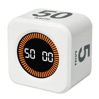 Gravity-Sensing Magic Cube Timer for Learning & Fitness Management gray