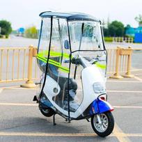 Visų oro sąlygų elektrinės transporto priemonės stogelis: Saulės, lietaus ir vėjo apsauga motociklams ir elektriniams paspirtukams Without Rearview Mirrors