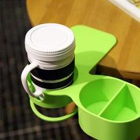 Clamp-type table cup holder (green) office coffee holder white