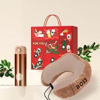 Starbucks Classic Insulated Mug & U-Shaped Pillow Gift Set red