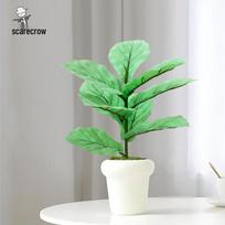 Artificial Green Plant Bonsai: Black Swan Fake Potted Tree for Indoor Decoration green