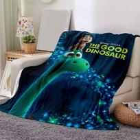 1 vnt., Disney Pixar Gerasis dinozauras Namų dekoratyvinis pledas, Minkštas užtiesalas sofai, lovai, kelionėms, stovyklavimui 80x120cm blue