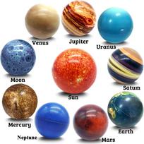 10 vnt. Saulės sistemos planetų streso kamuoliukai Streso mažinimo planetų kamuoliukai Antistreso Saulės švietimo kamuoliukai Gimtadienio dovanos
