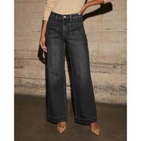 Lazy Wide-leg Jeans Slimming and Versatile Lightweight Casual Pants Suitable for Summer, Women's Style. XXL juoda