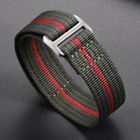 20mm 22mm High Quality Nylon Watch Strap Canvas Watchband Military Sport Wrist Band for Men Sport Bracelets for Tudor for Seiko 22mm gray
