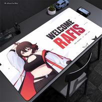 Mouse Pad YUki Aim Gaming Speed Mouse Mat Game Premium Anime Girl Mousepad Professional E-Sports Gamer Desk Mat Keyboard Mat 600x300x3mm gray