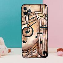 Muzikos natos simbolis Fortepijonas Telefono dėklas iPhone 17 Air 16 15 14 12 11 13 Pro Max 12 13 mini 15 16 Plus 16e Dangtelis Coque iPhone 17 Pro