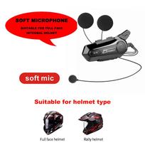 X1 Plus Motociklo Šalmo Interkomo Laisvų Rankų Įranga Bluetooth Vandeniui Atsparus Moter Interfonas 2 Vairuotojams 1000M Interfonas Komunikatorius red