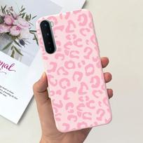Oneplus Nord dėklas AC2001 AC2003 Mielas animacinių filmukų dinozauras Dangtelis 6,44'' Minkšto silikono telefono dėklai One Plus Nord 1+Nord Bamperis Oneplus Nord pink