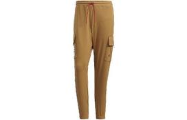 adidas CNY kolekcija megztos kelnės vyriškos chaki spalvos HC0255 L brown