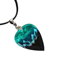 Epoxy Resin Electric Guitar Picks Creative Pendant Guitar Pick Plectrums Guitar Plectrums Stringed Instrument Accessories blue