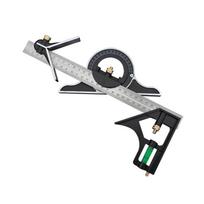 180 Degree Combination Angle Ruler Adjustable Movable Square Protractor 3 In 1 Stainless Steel Corner Ruler Woodworking