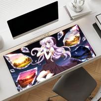 Game HHigurashi When They Cry Mouse Pad Nonslip Rubber Computer Mat Gamer Balance Decoracion Deskmat Laptop Office Large SBD250x350x3mm black