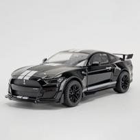 1:18 mastelio Mustang GT500 sportinio automobilio modelis žaislas lydinio lieto metalo atidaromos durys transporto priemonių modeliai papuošalai šviesa garsas berniukų gimtadienio dovanos juoda