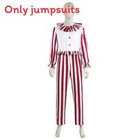 Clown In A Cornfield Cosplay Costume For Halloween Stage Performances With Spandex And Polyester For Halloween M white
