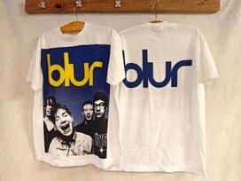 Blur Britų Roko Grupės Spausdininiai Marškinėliai Oversize Streetwear Y2k Vyrams Moterims Ins Stiliaus Trumpomis Rankovėmis Medvilniniai Aukštos Kokybės Drabužiai M blue