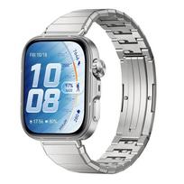 Titano metalo apyrankė Huawei Watch Fit 5 Pro Fit 4 Fit 3, briaunota, plona, moteriška, su greito atsegimo mechanizmu For  huawei FIT3/4/5 Pro with black connector sidabras