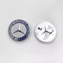 Automobilio variklio logotipas Metalinis plokščias gaubto emblema Priekinė emblema Priedai Mercedes Benz AMG W204 W205 W203 W211 W212 W213 W201 W210 For Mercedes white