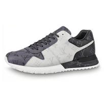 LOUIS VUITTON Run Away sportbačiai 'White Monogram Ice And Dark Gray Monogram' 1A8UZJ 42.5 white