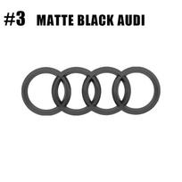 Audi 8L 1 vnt. ABS automobilio dangtelis Priekinės grotelės Ženklelis Galinė bagažinė Audi A3 A4 A5 A6 A7 Q3 Q4 Q5 Q7 S3 S4 S5 RS3 RS5 Emblemos Lipdukai Priedai Rear 177mmX58mm matinė juoda spalva