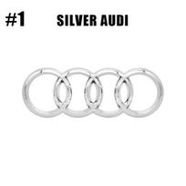 Audi 8L 1 vnt. ABS automobilio dangtelis Priekinės grotelės Ženklelis Galinė bagažinė Audi A3 A4 A5 A6 A7 Q3 Q4 Q5 Q7 S3 S4 S5 RS3 RS5 Emblemos Lipdukai Priedai Rear 230mmX80mm sidabras