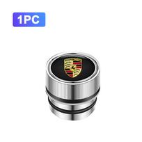 Car Metal Cigarette Lighter Cover Dust Proof Decoration Cap For Porsche Cayenne Panamera Macan 911 718 Taycan Boxster Cayman 918 CVJ1 black