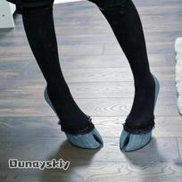 Helovino Anime Karnavalas Skilęs Kanopos Demono Cosplay Batai Gotikiniai Dviejų Pirštų Kanopiniai Pėdų Apdangalai Su Nėriniais Kojinėmis Fantazijos Roleplay One Size white