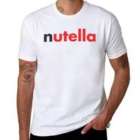 Nutella T-Shirt man t shirt cotton high quality man t shirts for men casual man t shirt cotton T-Shirt L white