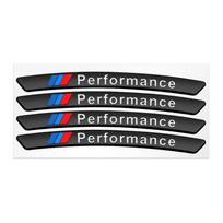 4 vnt. Automobilio rato stebulės lipdukai Auto padangų ratlankio dekoratyviniai priedai BMW 1 3 5 7 serijai M Performance M M3 M5 X1 X2 X3 X4 X5 gray