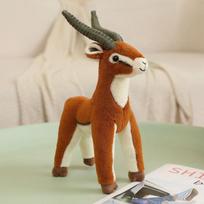 26/32Cm Antelope Series Soft Cute Simulated Brown Antelope Plush Toys Movie Stuffed Sheep Animals Birthday Gift Kids Toys 26cm beige