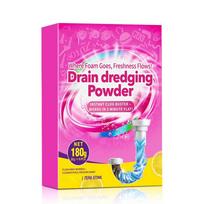 6 Pack Clearance Pipe Cleaning Powder Sewer Cleaning Floor Drain Plug Hair and Grease Remover Deodorizer Unclogger 30g Each Safe 1pcs